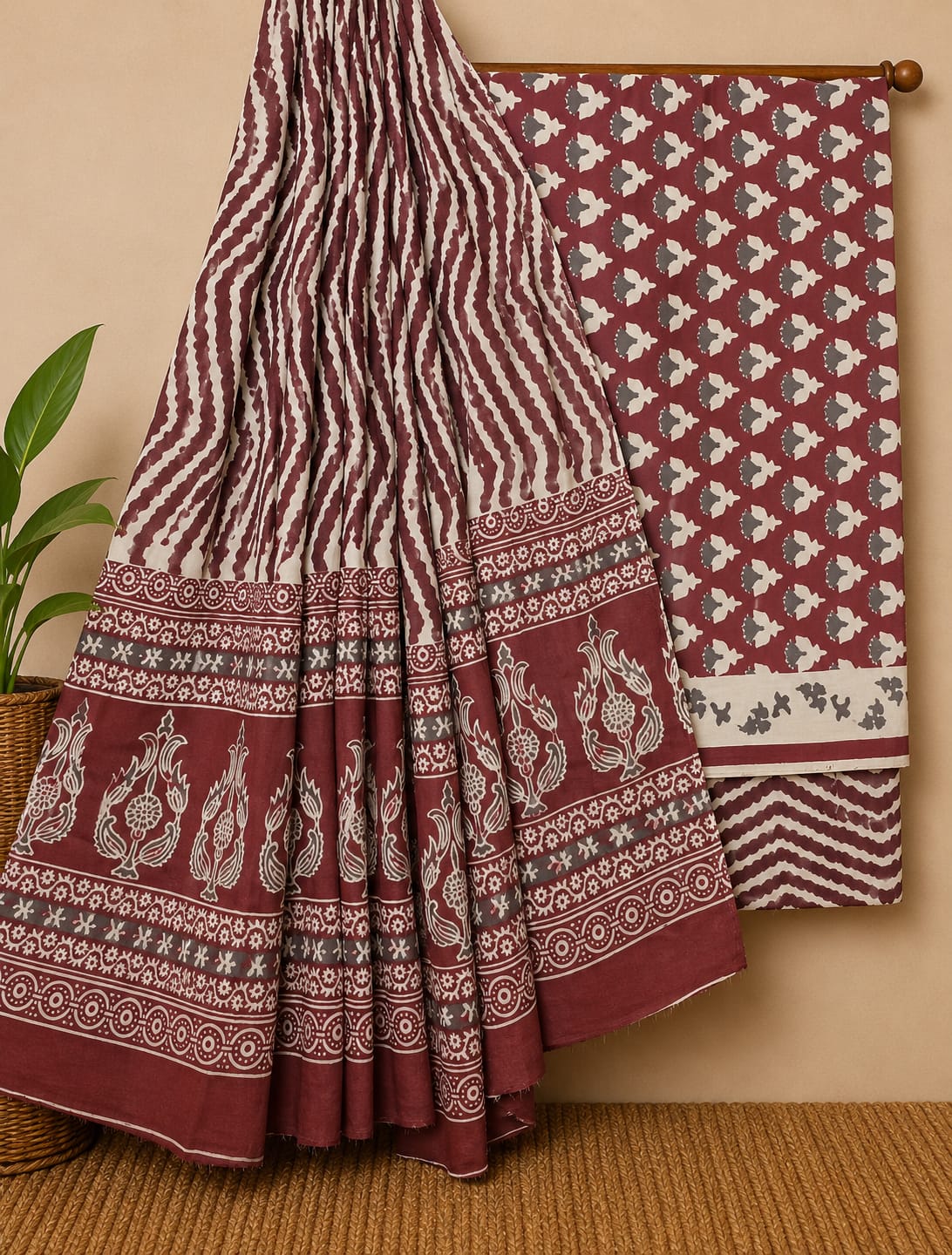 Breathable Pure Cotton Summer Dress Material Set For Women Suits – Singhal Sundram
