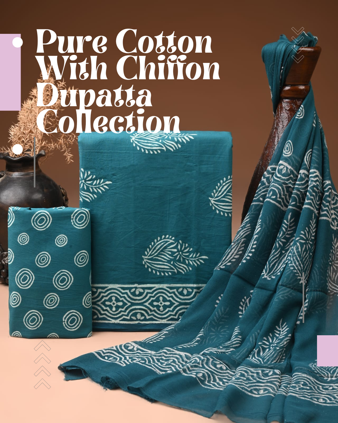 Noor Chiffon - Luxury Chiffon Dupatta Dress Material