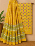Pure Cotton Dress Material with Printed Cotton Dupatta