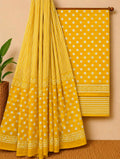 Premium Quality Pure Cotton Floral Print Dress Material For Women