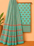 Pure Cotton Unstitched Dress Material Salwar Suit Set With Dupatta