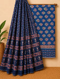 Traditional Jaipuri Hand Block Print Pure Cotton Dress Material Set