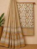Traditional Jaipuri Hand Block Print Pure Cotton Dress Material Set