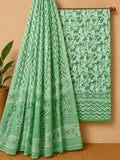 Traditional Pure Cotton Unstitched Dress Material For Ethnic Salwar Suit