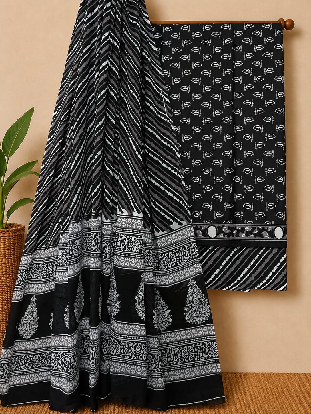 Soft Pure Cotton Daily Wear Dress Material With Chiffon Dupatta – Singhal Sundram