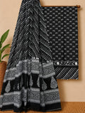Soft Pure Cotton Daily Wear Dress Material With Chiffon Dupatta