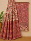 Soft Pure Cotton Daily Wear Dress Material With Chiffon Dupatta