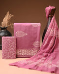 🌷 Regal Simplicity: Premium Slub Cotton Suit with Soft Printed Chiffon Dupatta 🌷