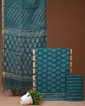Pure Cotton Unstitched Suit With Kota Dupatta