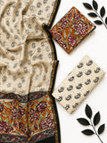 👑 Royal Opulence: Exquisite Chanderi Silk Unstitched Suit Set 👑